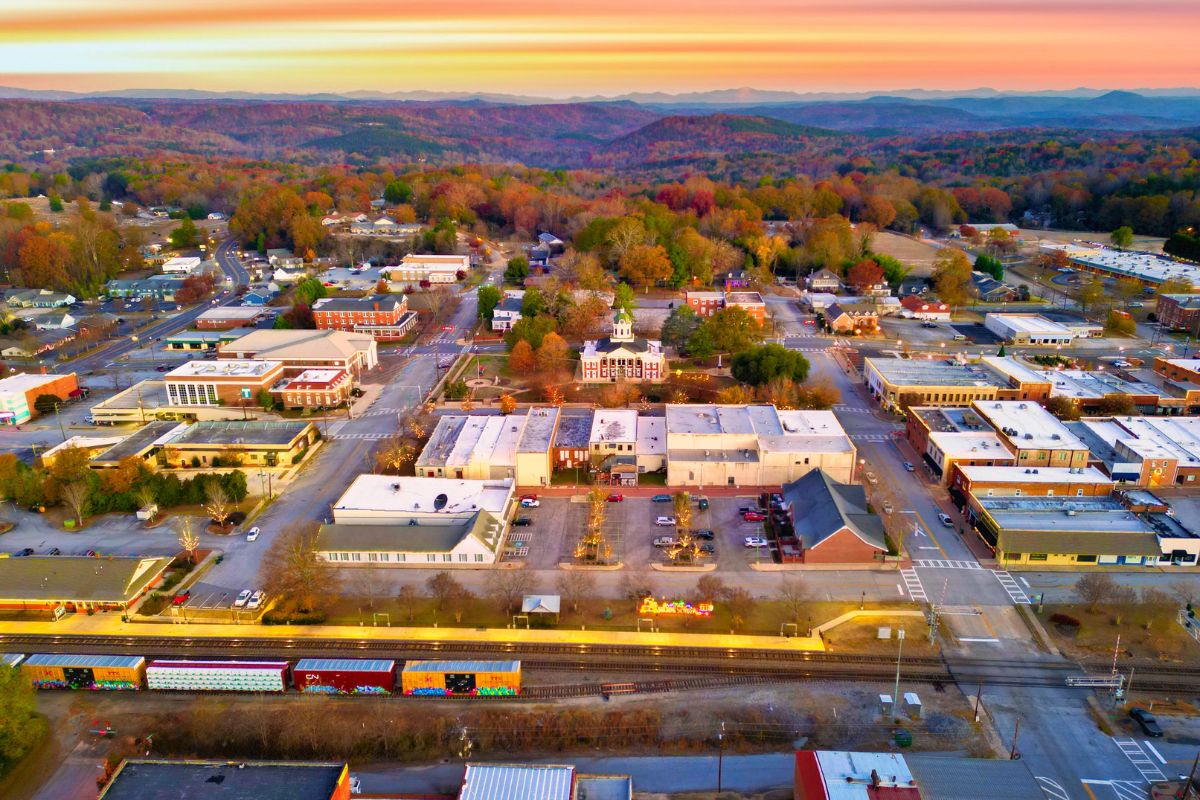 Downtown Toccoa Georgia